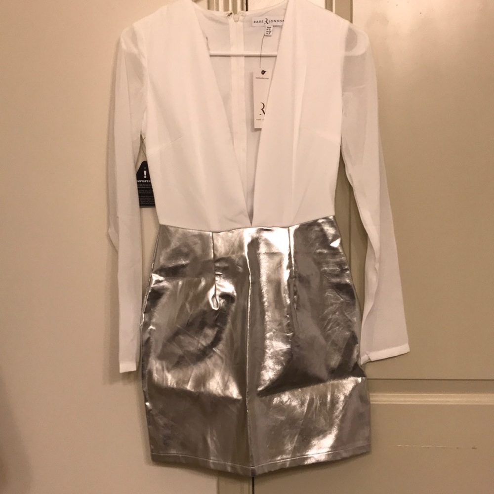 Nasty Gal deep two-toned dress